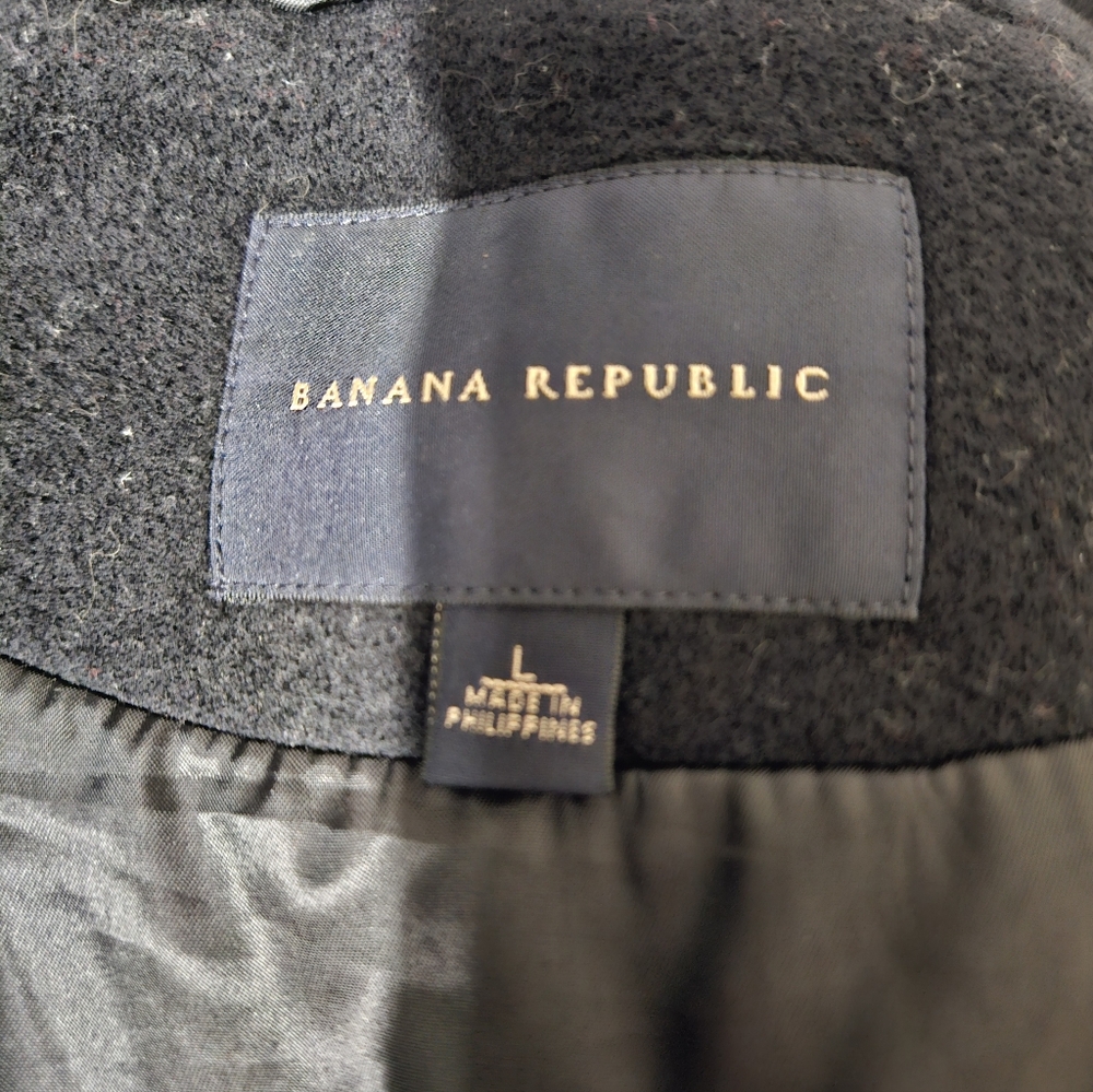 VTG 2009 Banana Republic Wool Coat Large - Picture 7 of 7